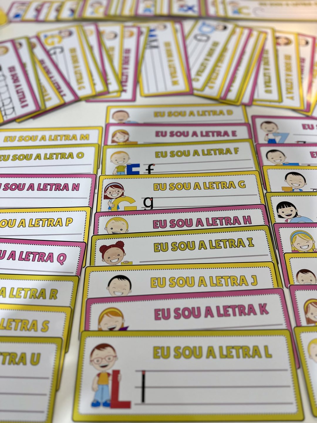 Fichas de Traçado do Alfabeto - 4 Formas - Imagem 3