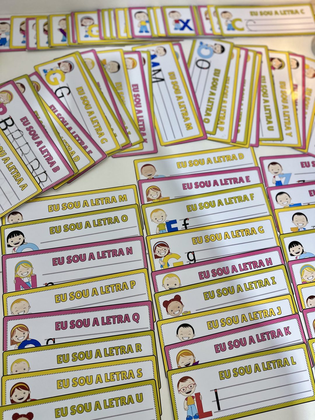 Fichas de Traçado do Alfabeto - 4 Formas - Imagem 6