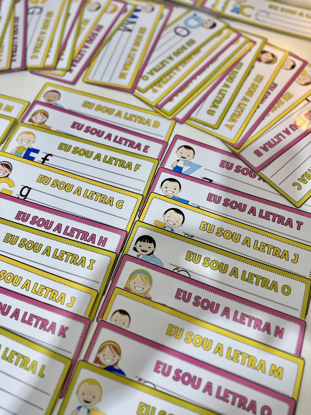 Fichas de Traçado do Alfabeto - 4 Formas - Imagem 9