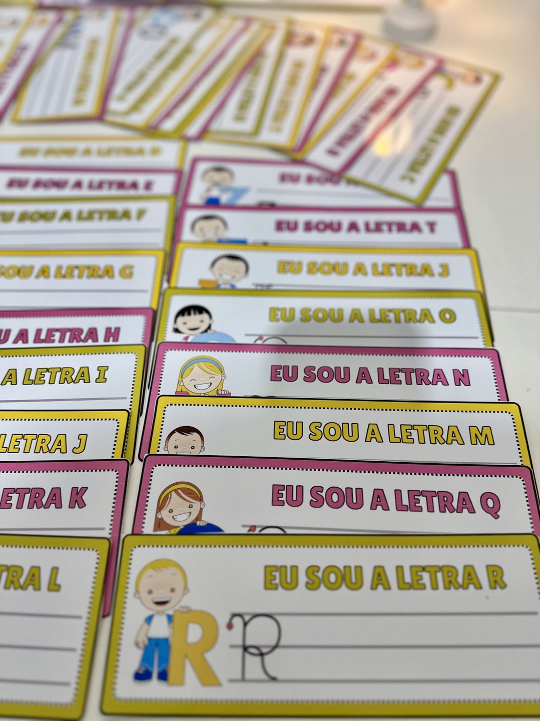Fichas de Traçado do Alfabeto - 4 Formas - Imagem 14