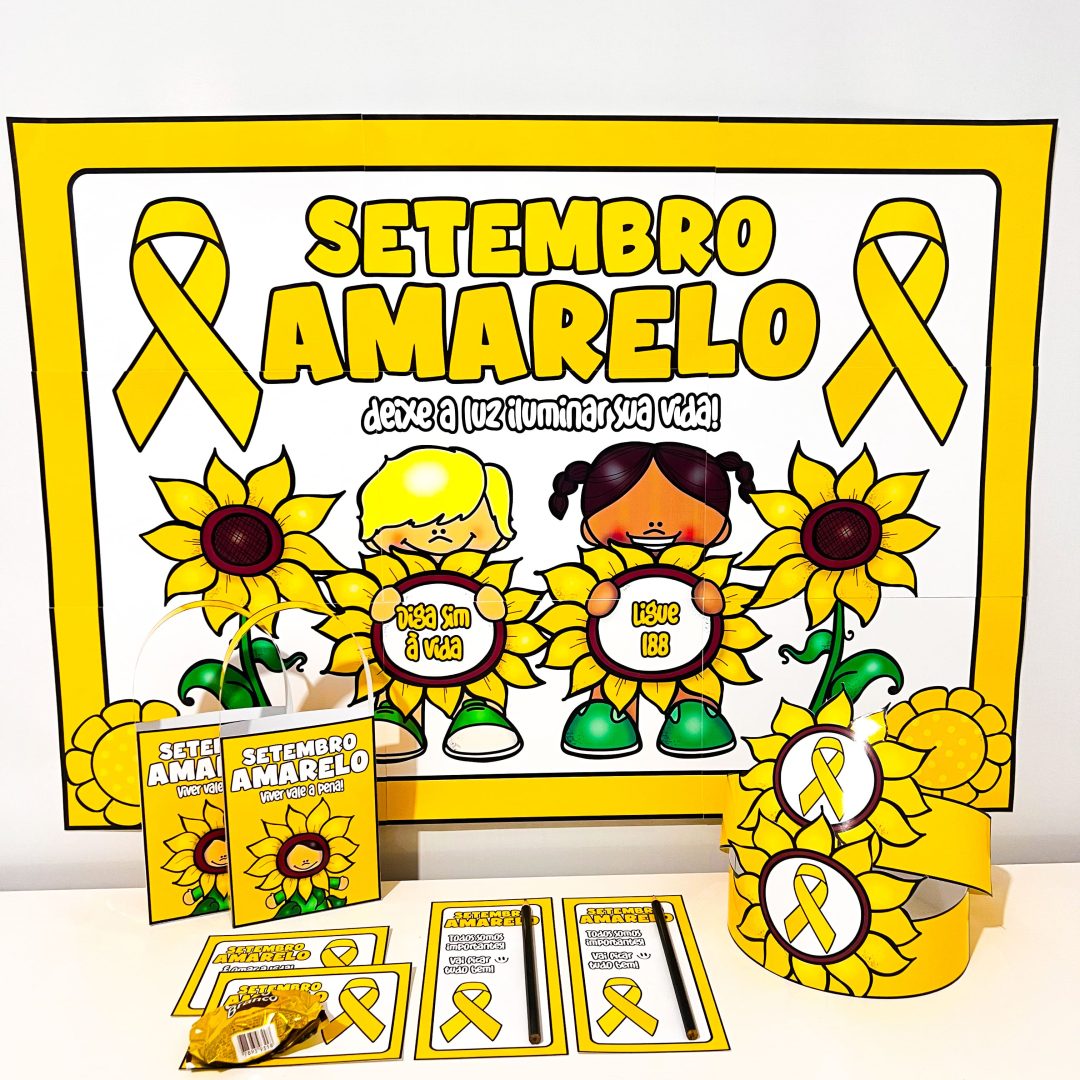 Kit Painel e Lembrancinhas - Setembro Amarelo