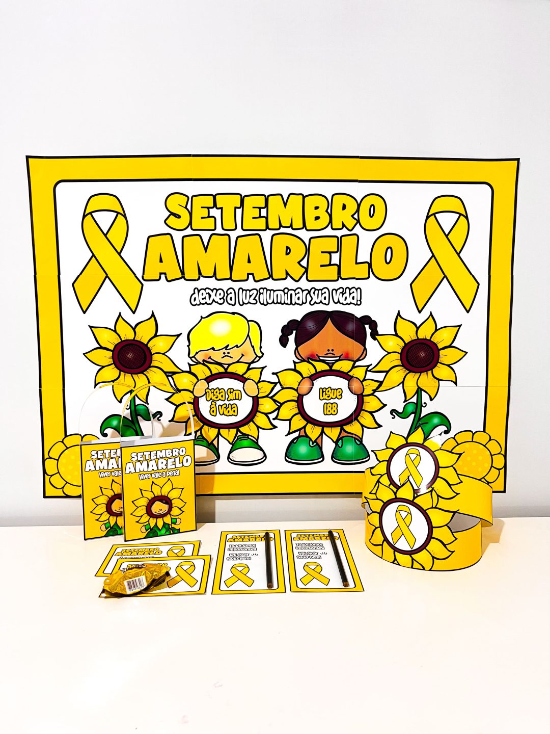 Kit Painel e Lembrancinhas - Setembro Amarelo - Imagem 3