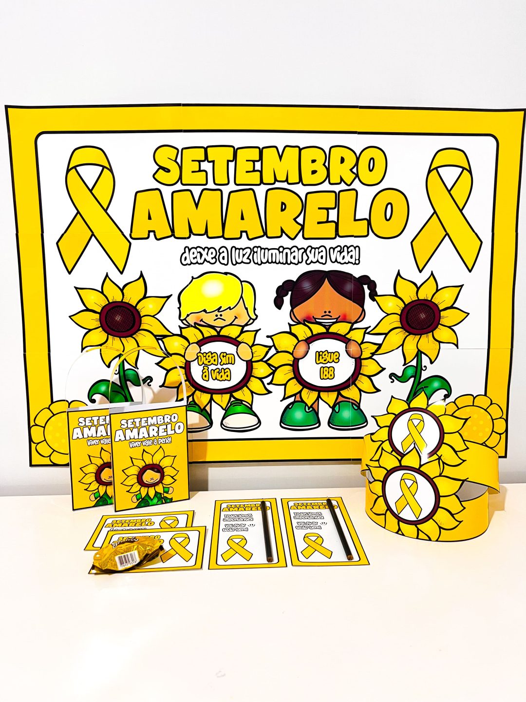 Kit Painel e Lembrancinhas - Setembro Amarelo - Imagem 15