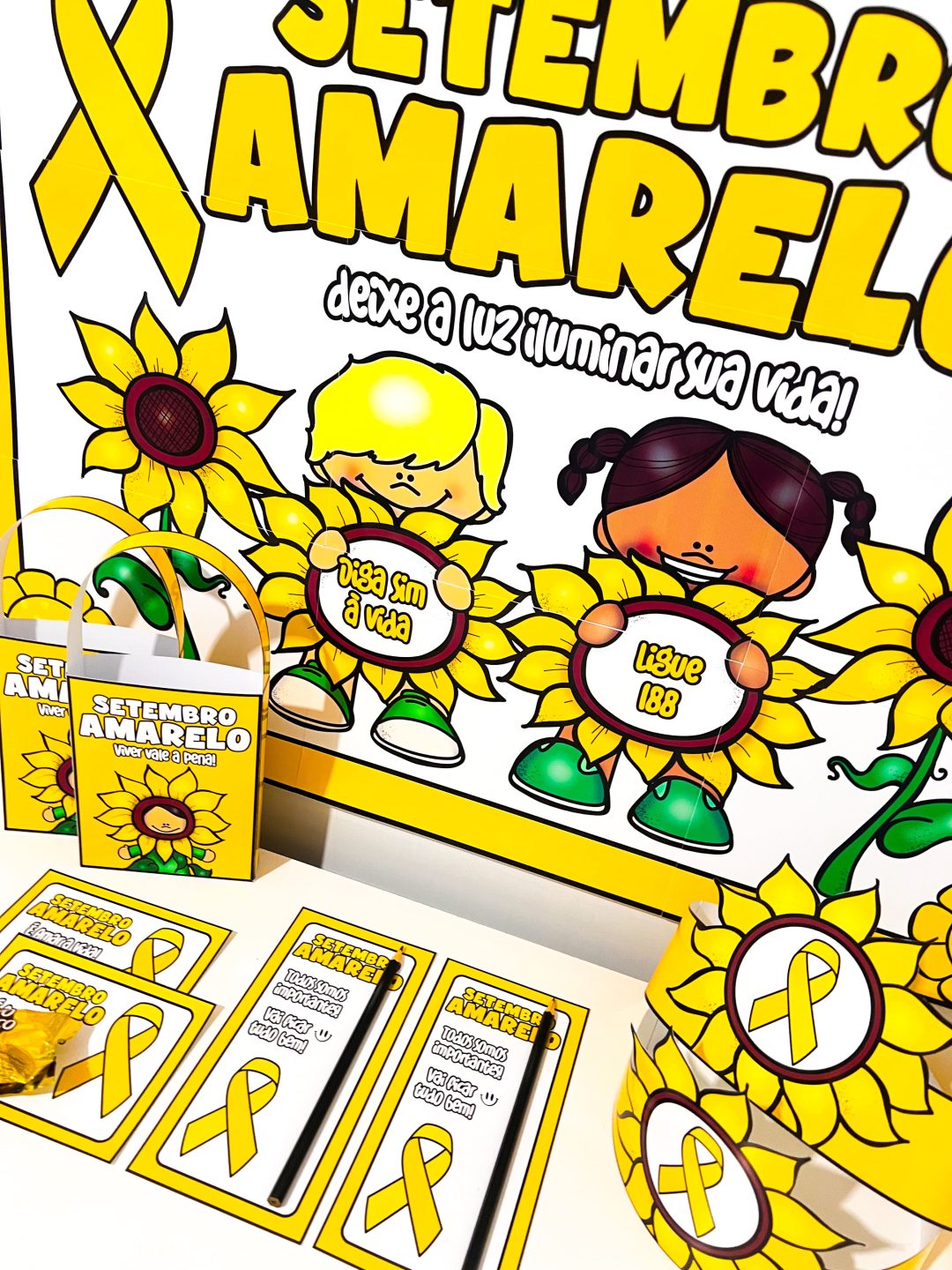 Kit Painel e Lembrancinhas - Setembro Amarelo - Imagem 7