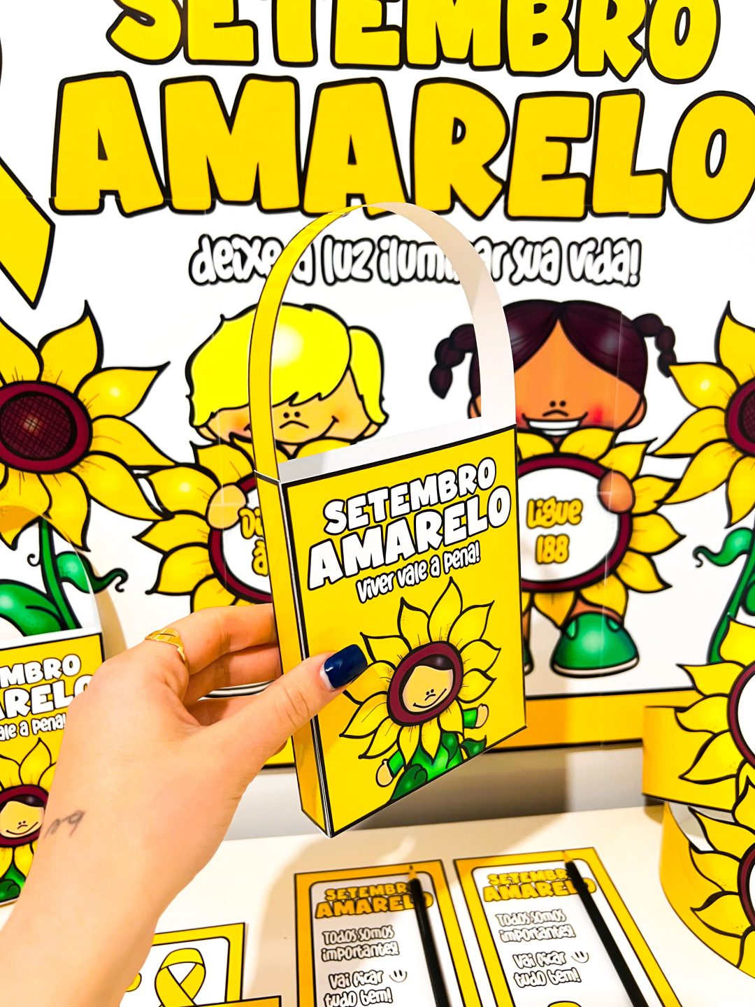 Kit Painel e Lembrancinhas - Setembro Amarelo - Imagem 8