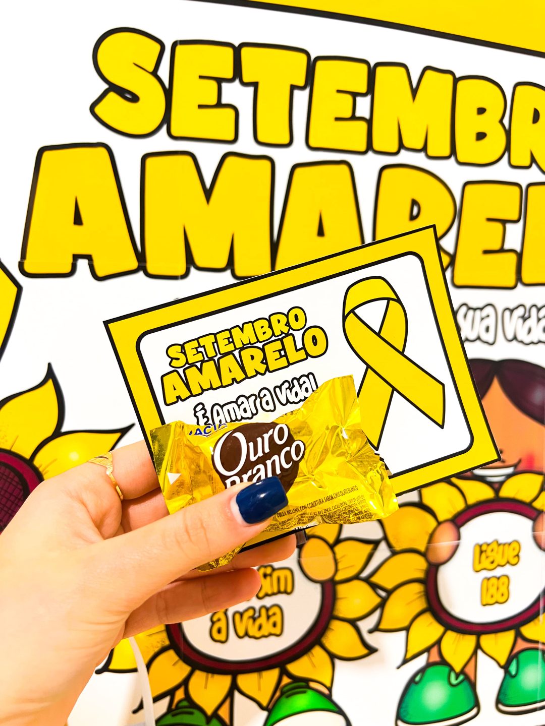 Kit Painel e Lembrancinhas - Setembro Amarelo - Imagem 9