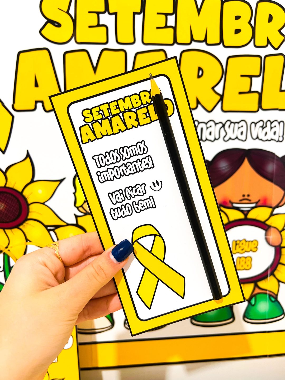 Kit Painel e Lembrancinhas - Setembro Amarelo - Imagem 12