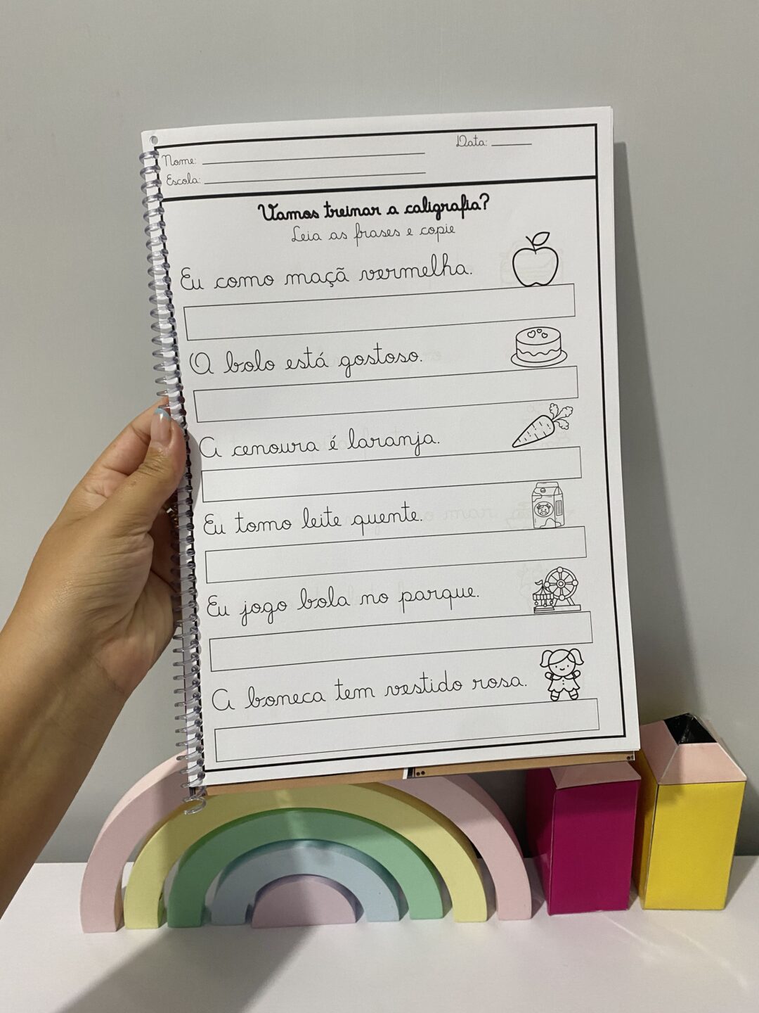 Apostila Caligrafia - Textos Curtos - Imagem 2