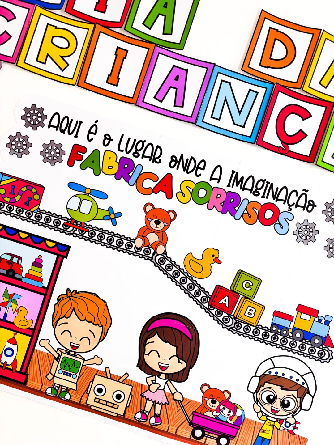 Painel Dia das Crianças - Brinquedos - Imagem 13