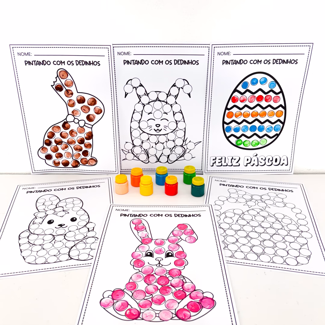 Pintando Com os Dedinhos - Páscoa