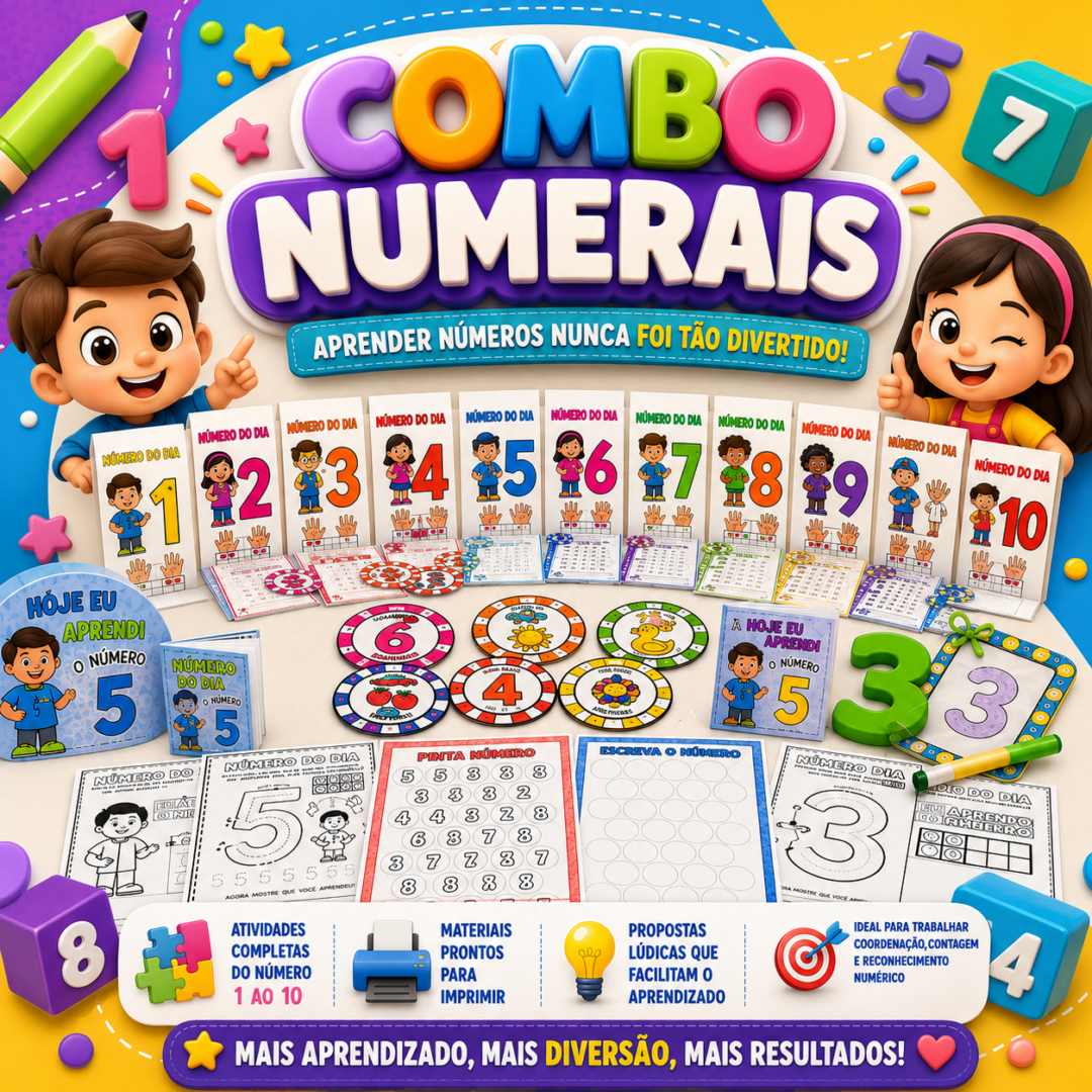 Combo Numerais - 1 ao 10