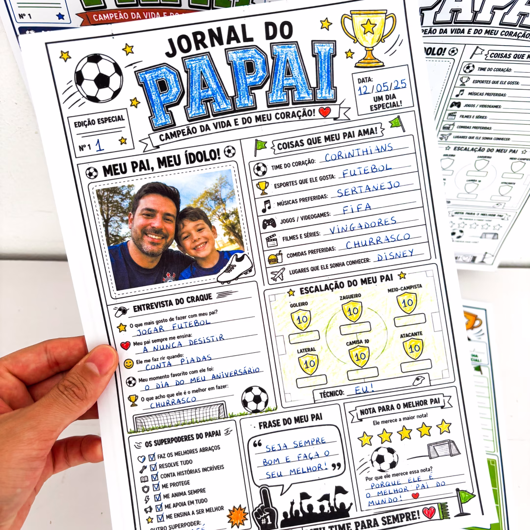 Jornal Papai Craque - Dia dos Pais