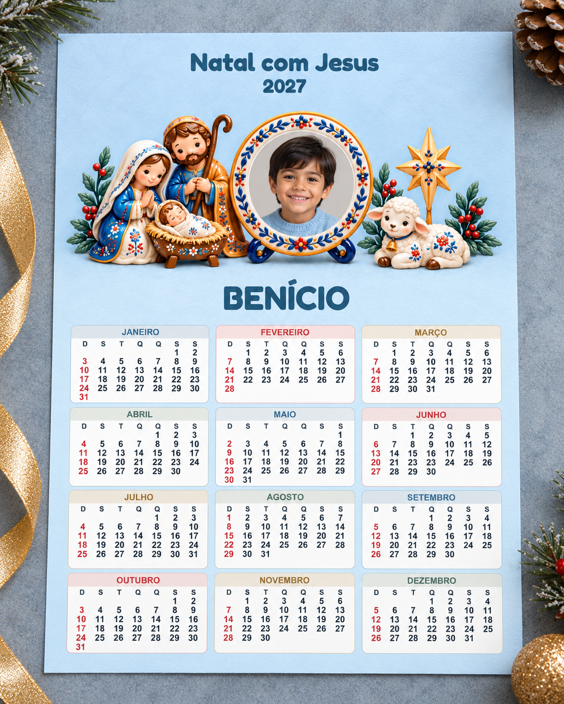 Calendários Natal com Jesus – 2027